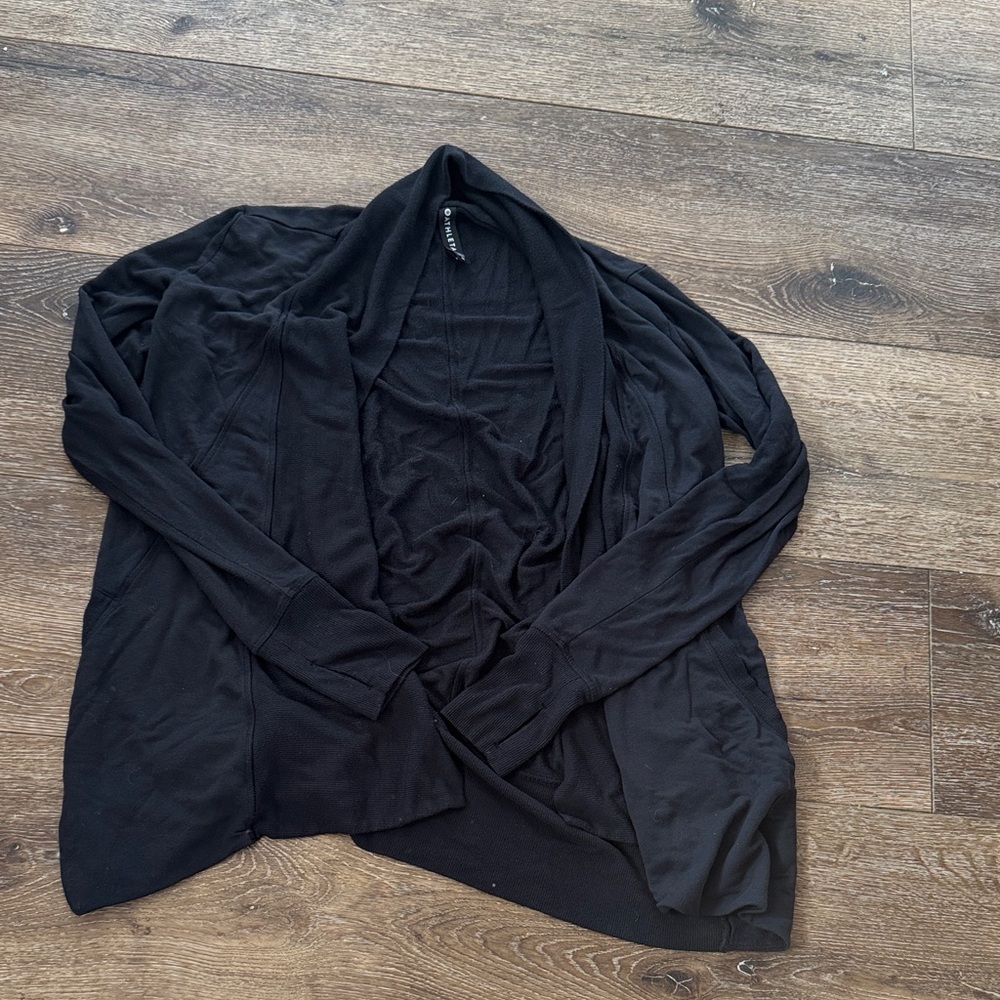 Athleta black cardigan medium